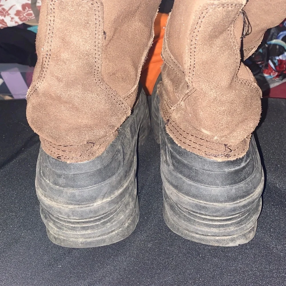 KAMIC‎ NATION-PLUS WK0097 Men's SIZE 13 Brown and Black Snow BOOTS LACE UP GUC